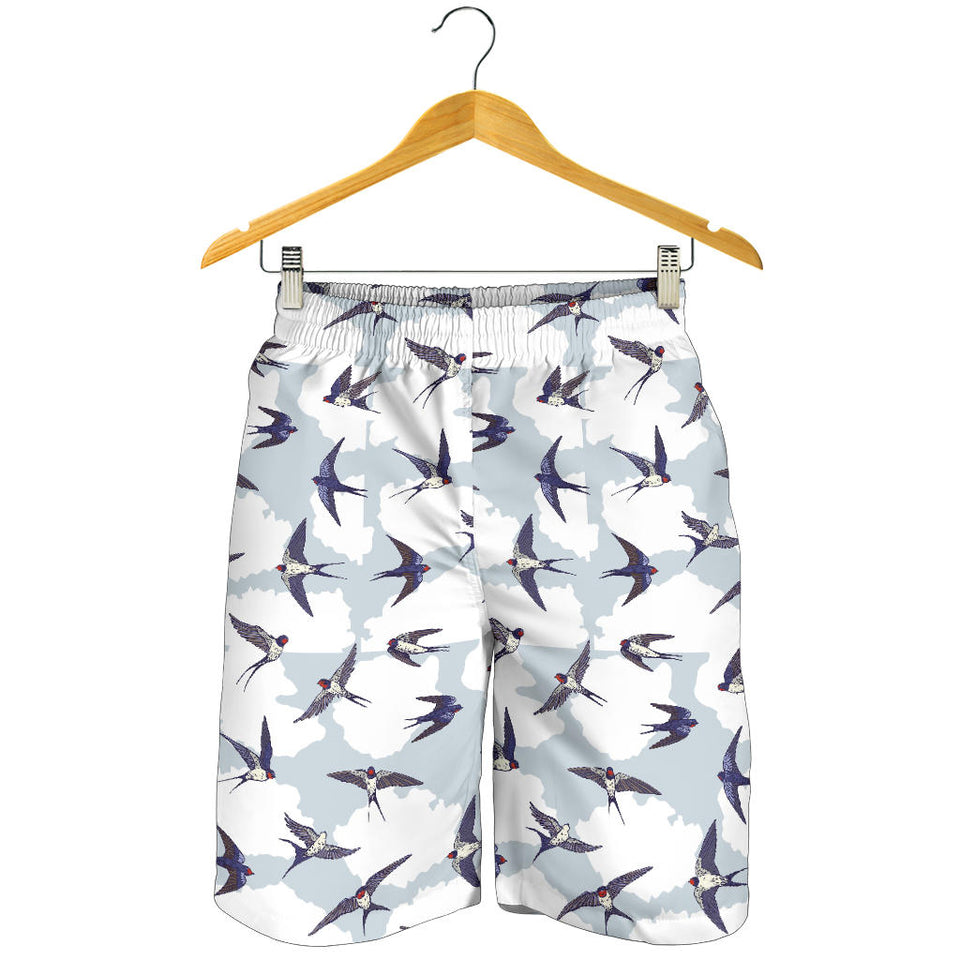 Swallow Pattern Print Design 05 Men Shorts