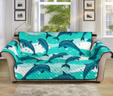 Dolphin sea pattern Sofa Cover Protector