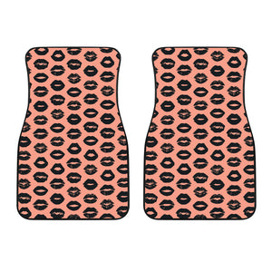 Lips Pattern Print Design 02 Front Car Mats