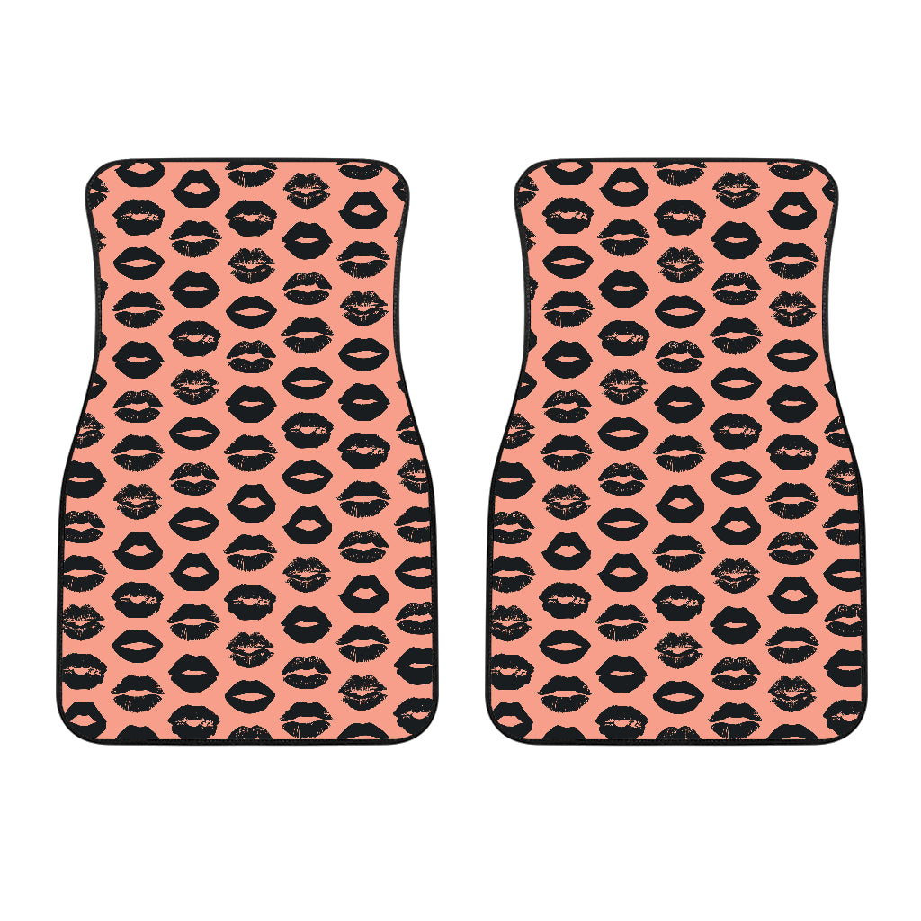 Lips Pattern Print Design 02 Front Car Mats