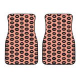 Lips Pattern Print Design 02 Front Car Mats
