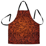 Cocoa Beans Tribal Polynesian Pattern Adjustable Apron