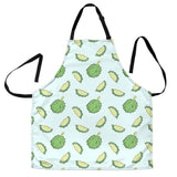 Durian Pattern Blue Background Adjustable Apron