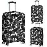 Crow Illustration Pattern Luggage Covers