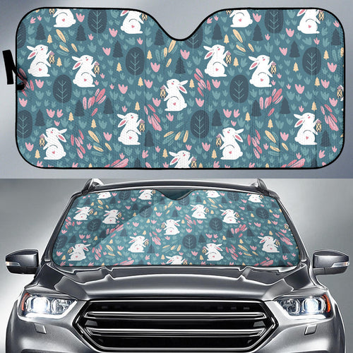 Cute Rabbit Pattern Car Sun Shade