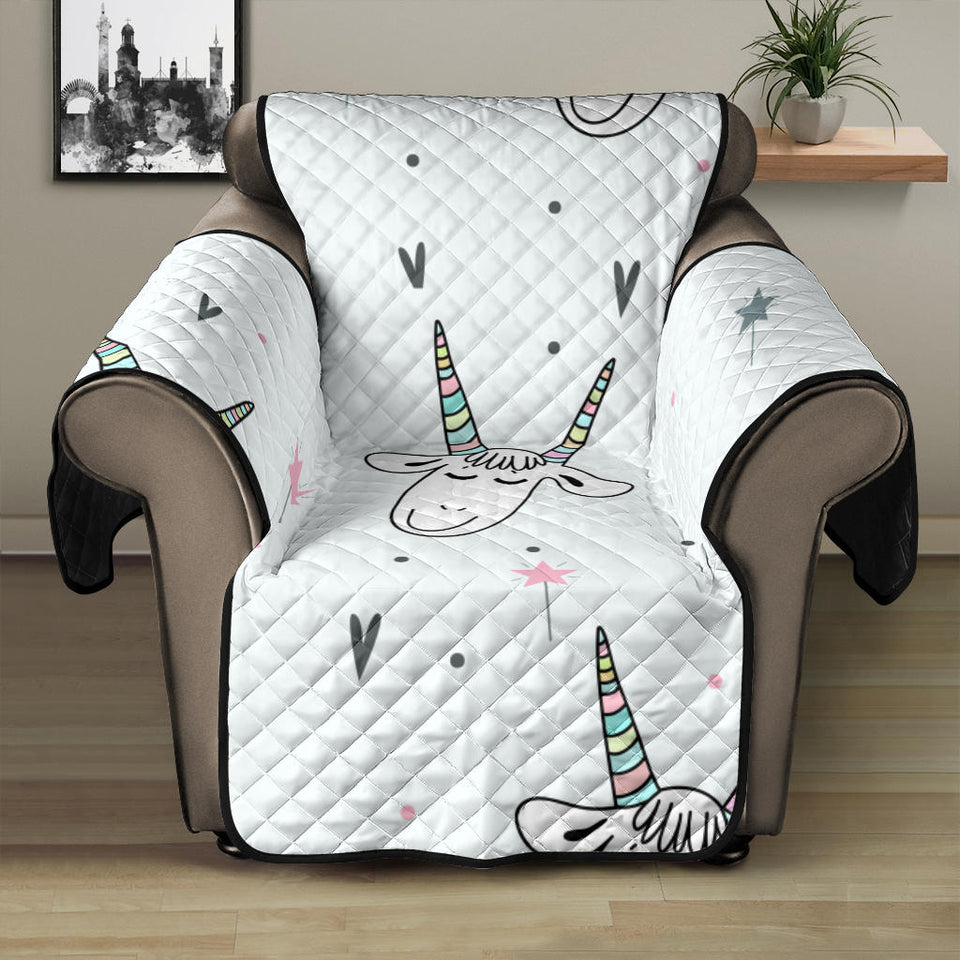 Cute goat design pattern Recliner Cover Protector