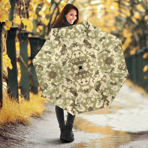Light Green Camo Camouflage Pattern Umbrella