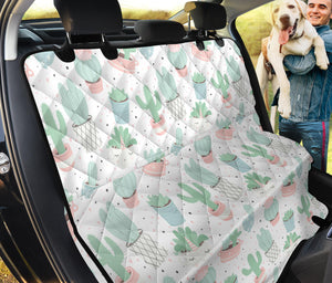 Pastel Colorcactus Pattern Copy Dog Car Seat Covers