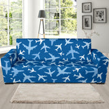Airplane Pattern In The Sky Sofa Slipcover