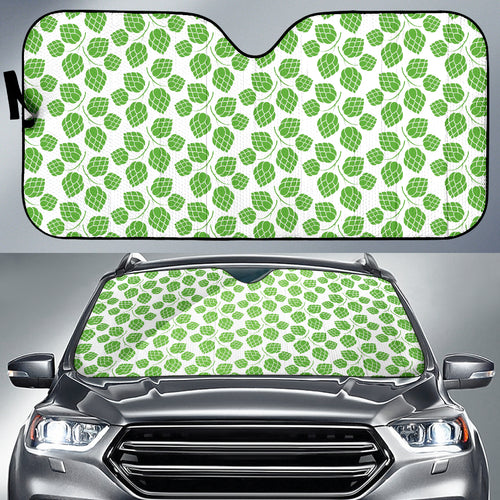 Hop Pattern Background Car Sun Shade