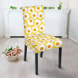 Fried Eggs Pattern Print Design 05 Dining Chair Slipcover