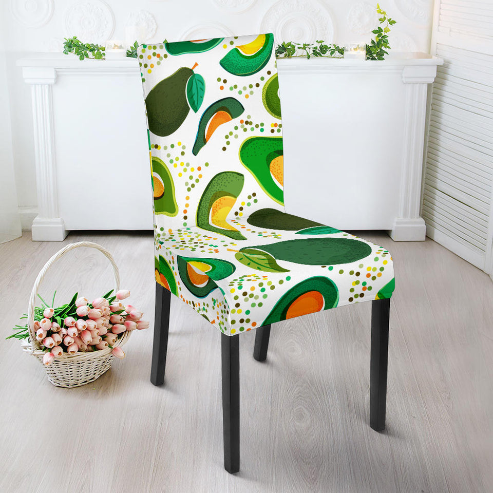 Avocado Design Pattern Dining Chair Slipcover