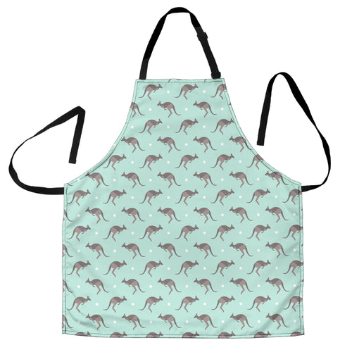 Kangaroo Pattern Background Adjustable Apron