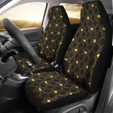 Casino Cards Suits Pattern Print Design 01 Universal Fit Car Seat Covers