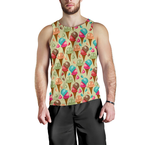Colorful ice cream pattern Men Tank Top