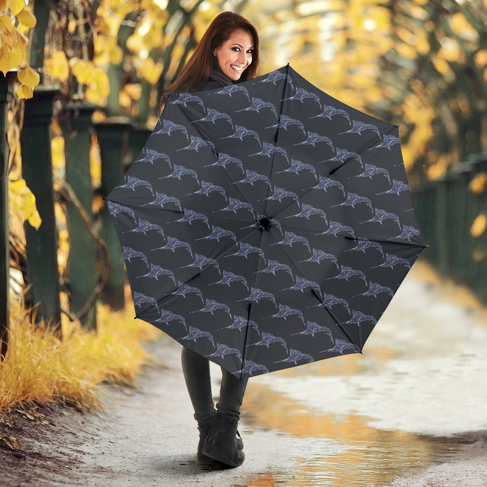 Swordfish Pattern Print Design 03 Umbrella