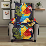 Colorful parrot flower pattern Chair Cover Protector