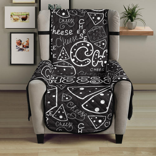 Handwritten cheese pattern Chair Cover Protector