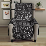 Handwritten cheese pattern Chair Cover Protector