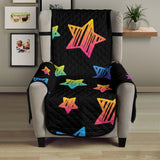 Colorful star pattern Chair Cover Protector