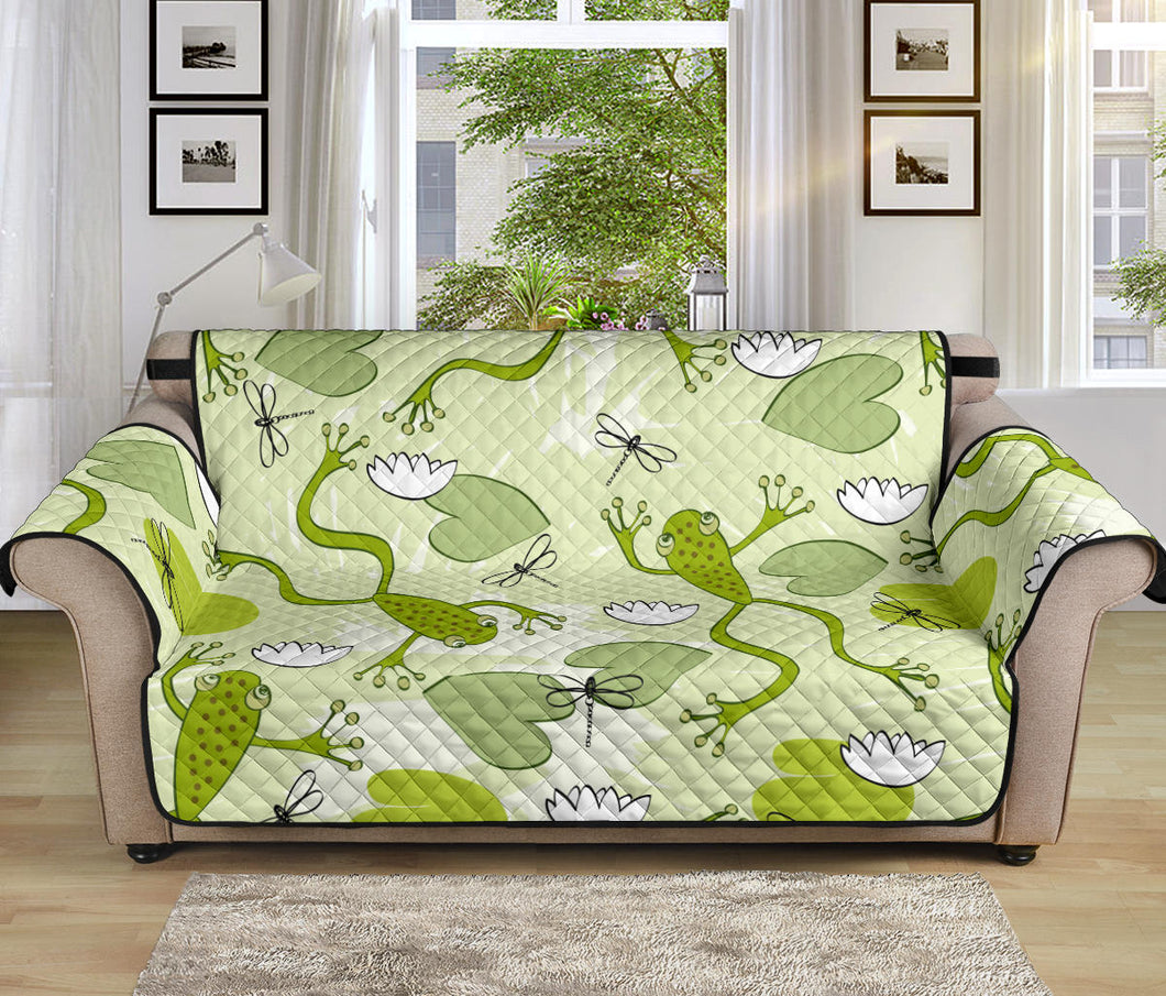 Cute frog dragonfly pattern Sofa Cover Protector