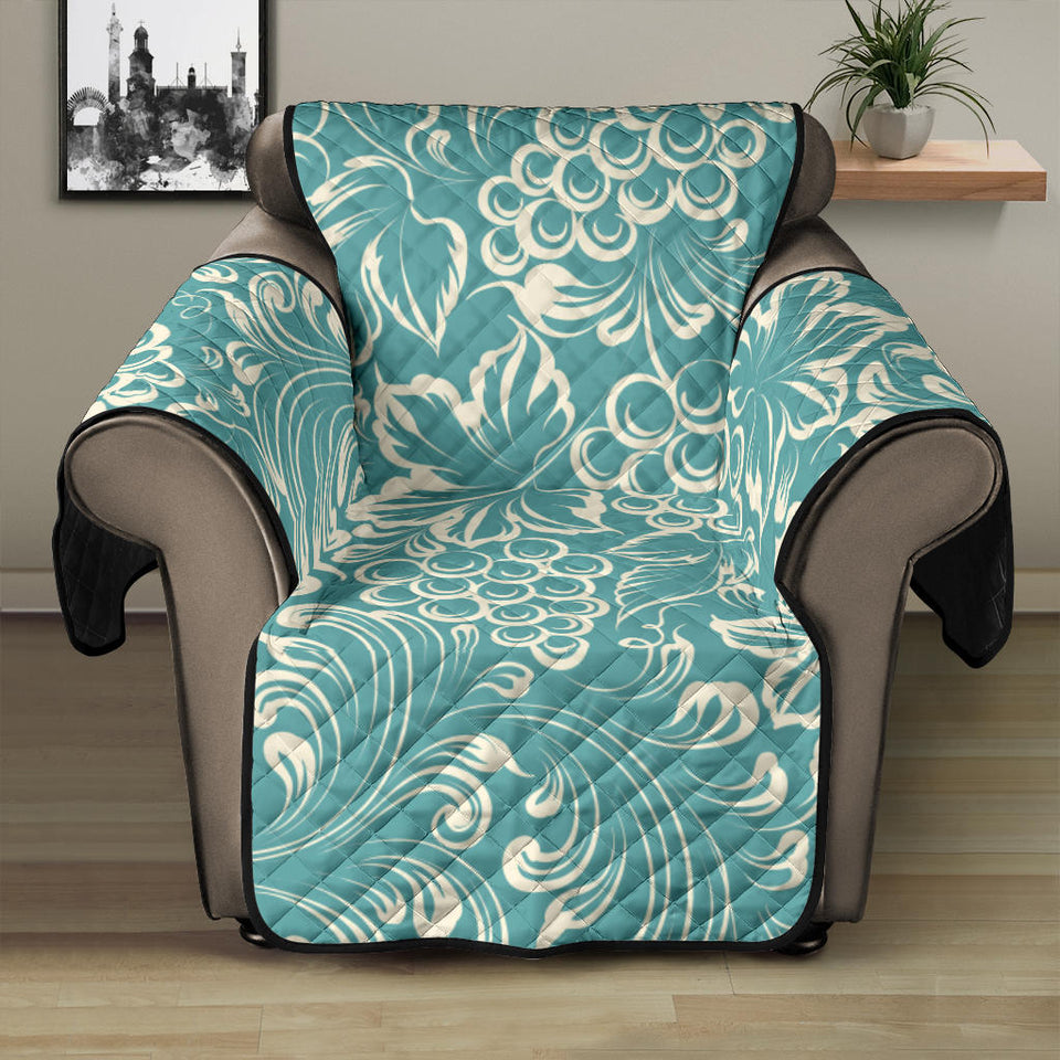 Classic Hand drawn Grape pattern Recliner Cover Protector