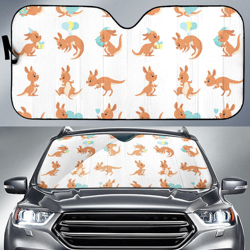 Cute Kangaroo Pattern Car Sun Shade