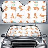 Cute Kangaroo Pattern Car Sun Shade