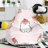 Cute Shiba Inu Dog Apple Pattern Bean Bag Cover
