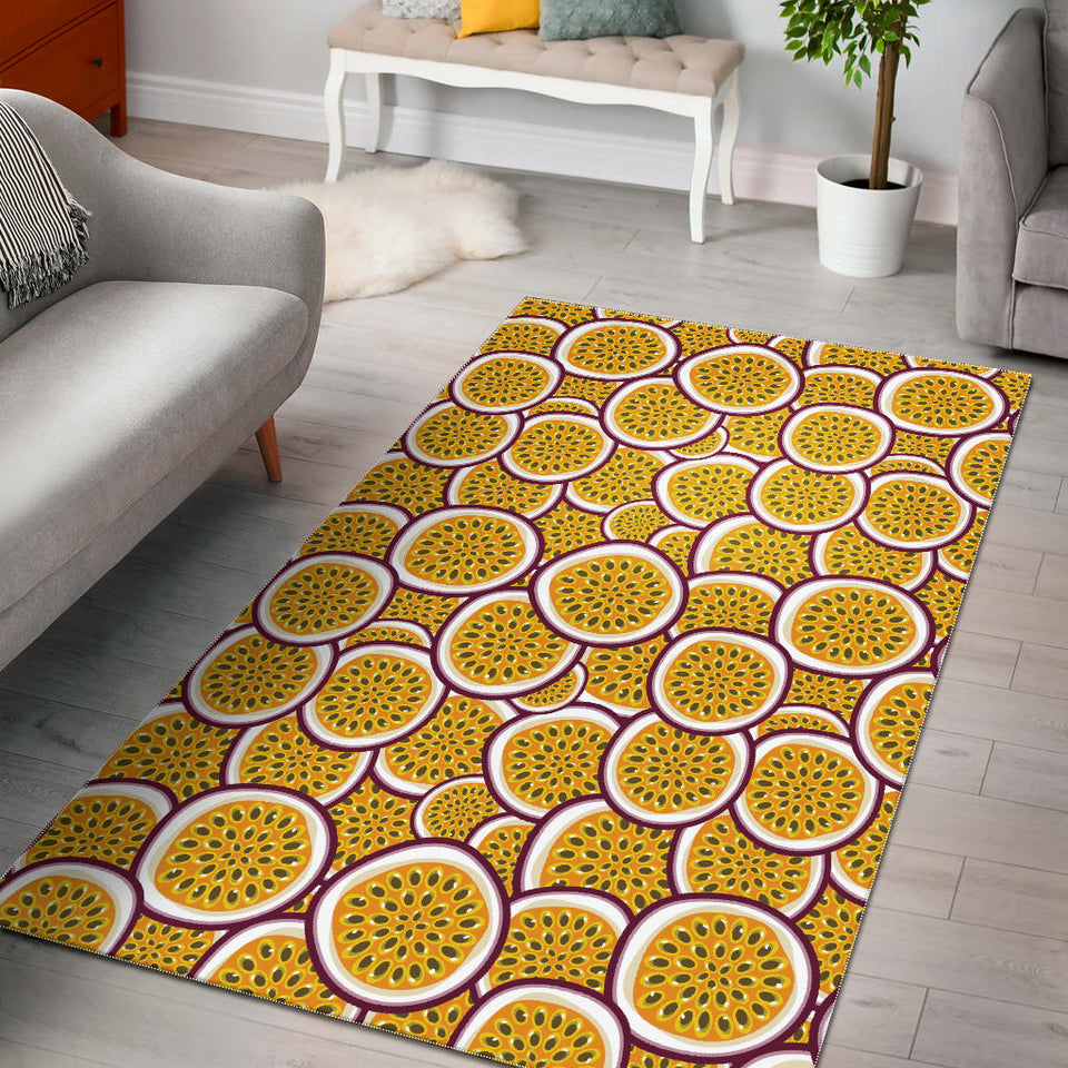 Passion Fruits Slice Pattern Area Rug