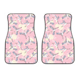 Japanese Crane Rose Pattern Front Car Mats