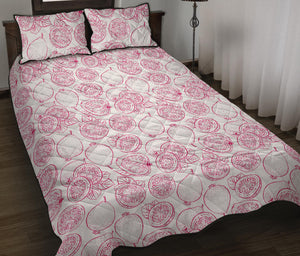 Sketch guava pattern Quilt Bed Set