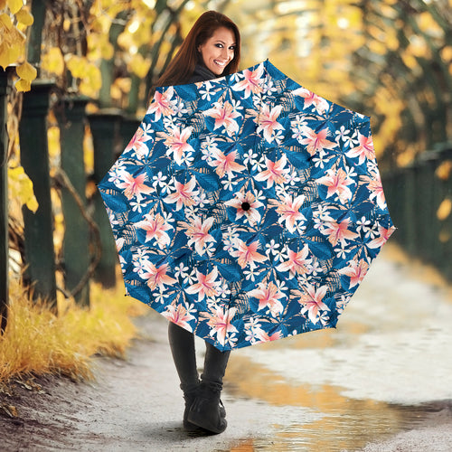 Hibiscus Pattern Print Design 02 Umbrella