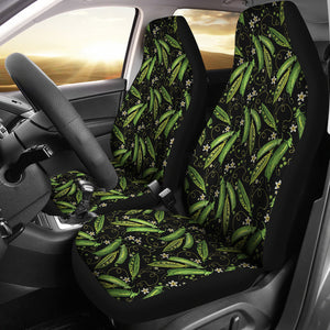 Green Peas Pattern Print Design 02 Universal Fit Car Seat Covers