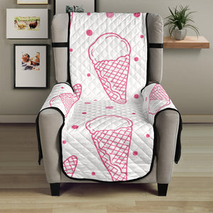 Hand drawn ice cream pattern Chair Cover Protector