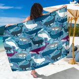 Whale Design Pattern Sarong