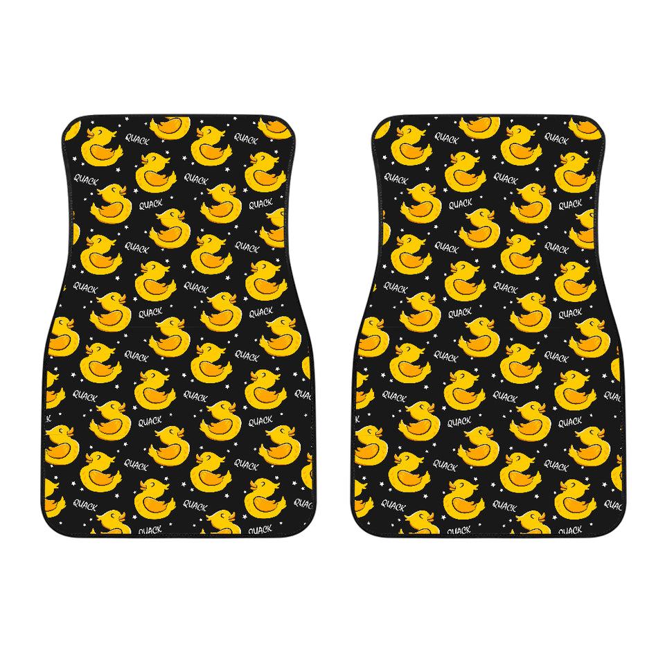 Duck Toy Pattern Print Design 05 Front Car Mats