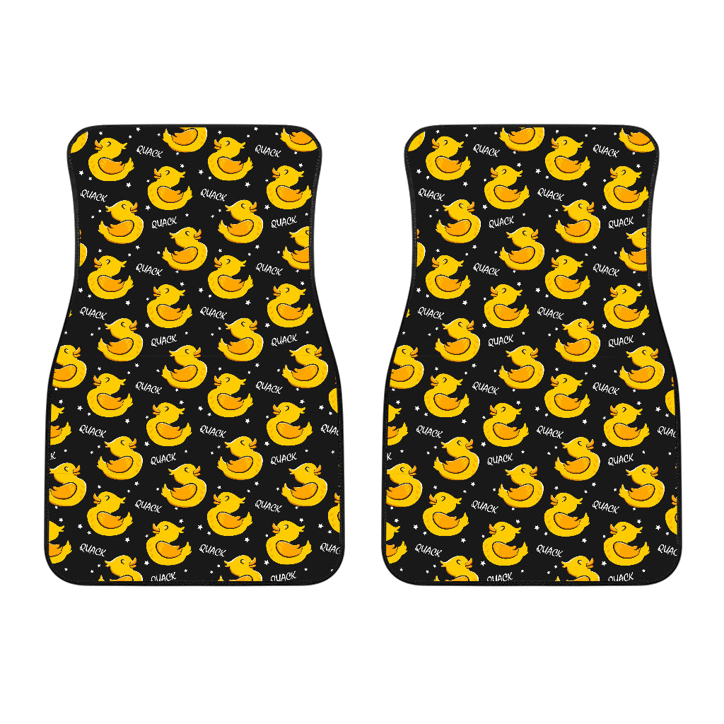 Duck Toy Pattern Print Design 05 Front Car Mats