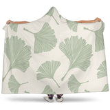 Ginkgo Leaves Pattern Hooded Blanket
