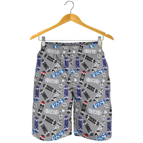 Skate Board Pattern Print Design 03 Men Shorts