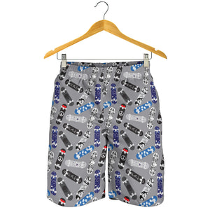 Skate Board Pattern Print Design 03 Men Shorts