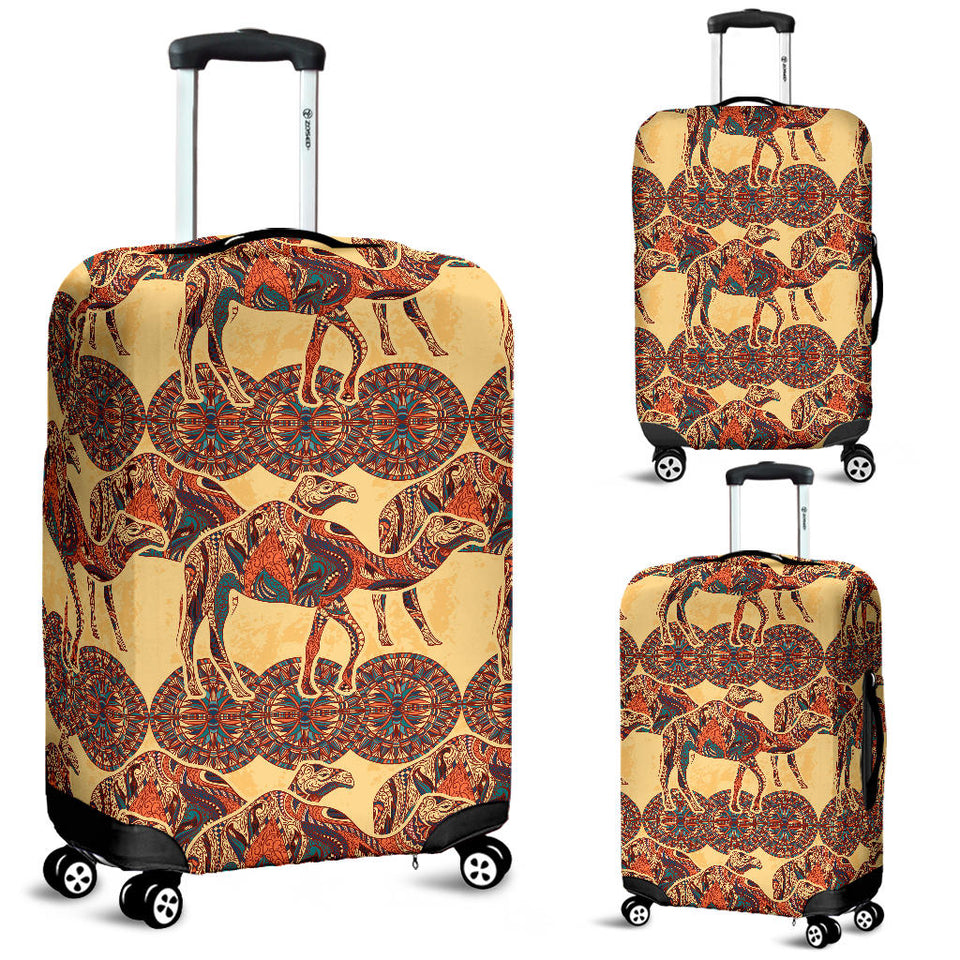 Camel Polynesian Tribal Design Pattern Luggage Covers