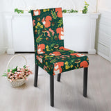 Squirrel Pattern Print Design 03 Dining Chair Slipcover