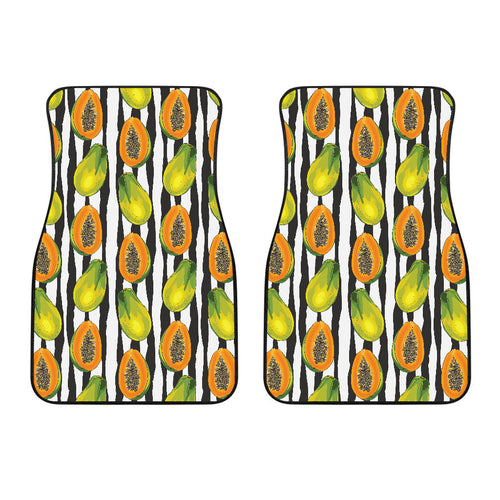 Papaya Design Pattern Front Car Mats