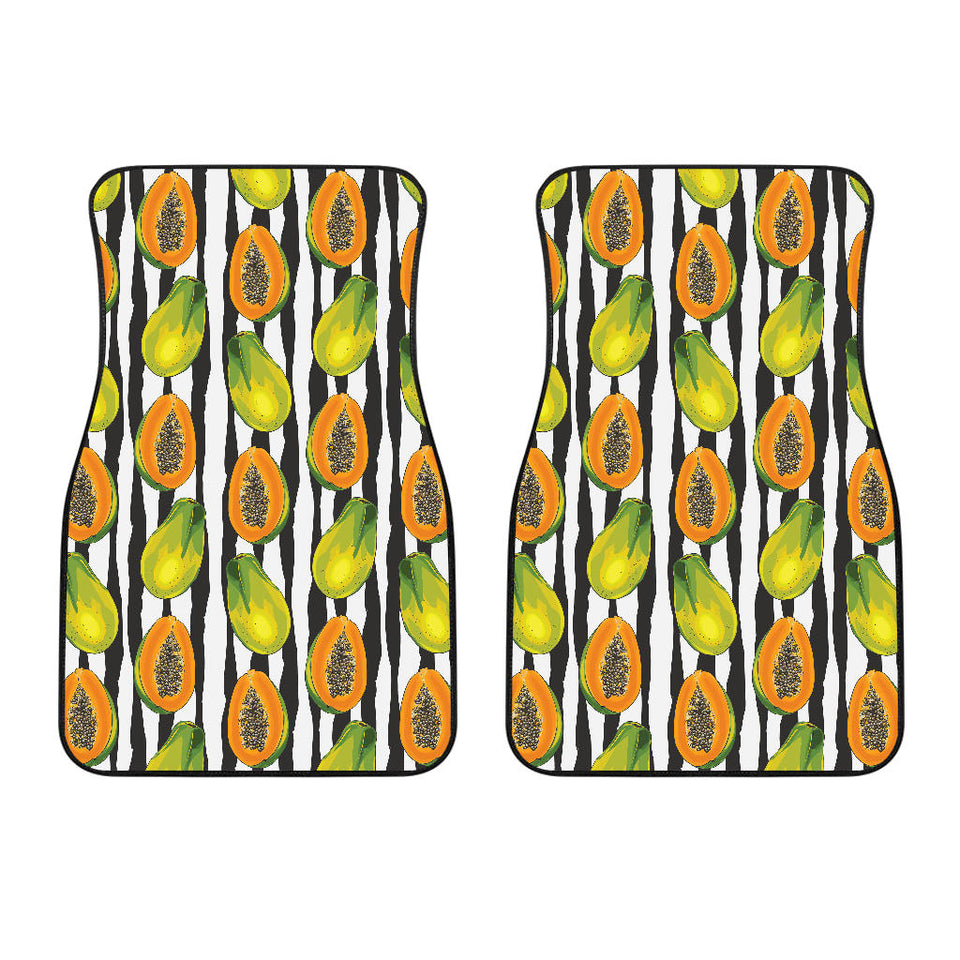 Papaya Design Pattern Front Car Mats