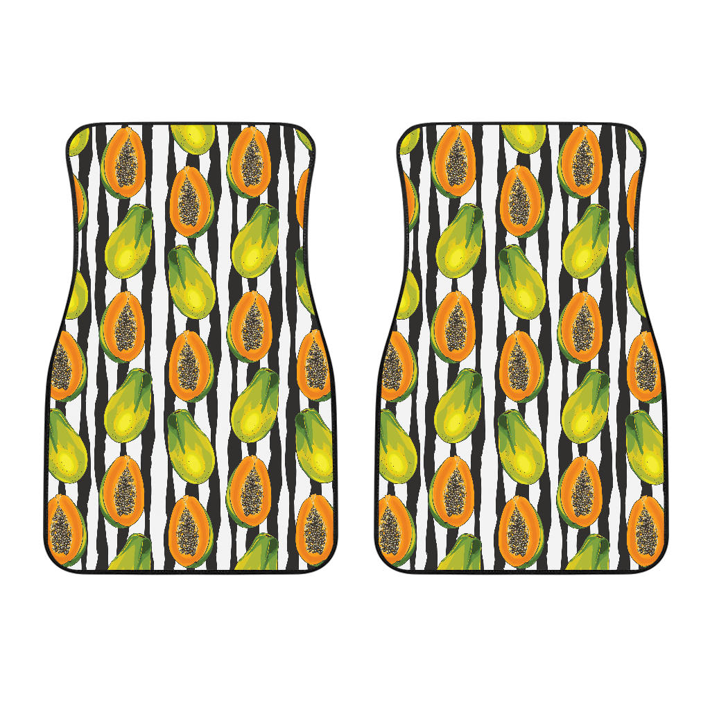 Papaya Design Pattern Front Car Mats