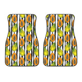 Papaya Design Pattern Front Car Mats