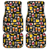Beer Type Pattern Front And Back Car Mats