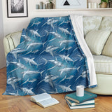 Shark Hand Drawn Premium Blanket
