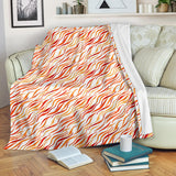 Fire Flame Watercolor Pattern Premium Blanket